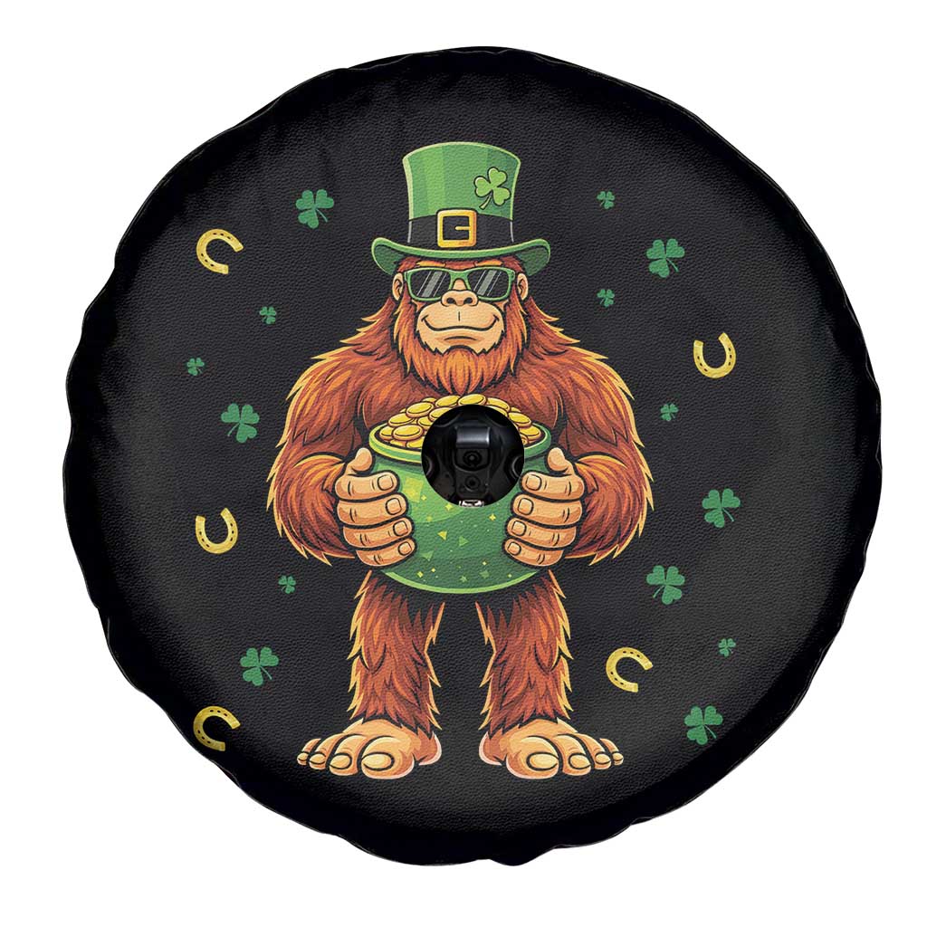 Funny St Patricks Day Bigfoot Lucky Pot Gold Sunglasses Sasquatch Spare Tire Cover TS11 Print Your Wear