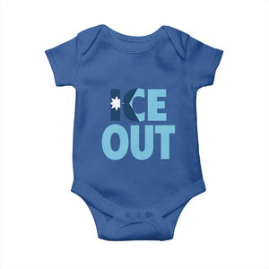 Minnesota Ice Out Baby Onesie MN State Anti Ice Movement Protest Statement TS11 Royal Blue Print Your Wear