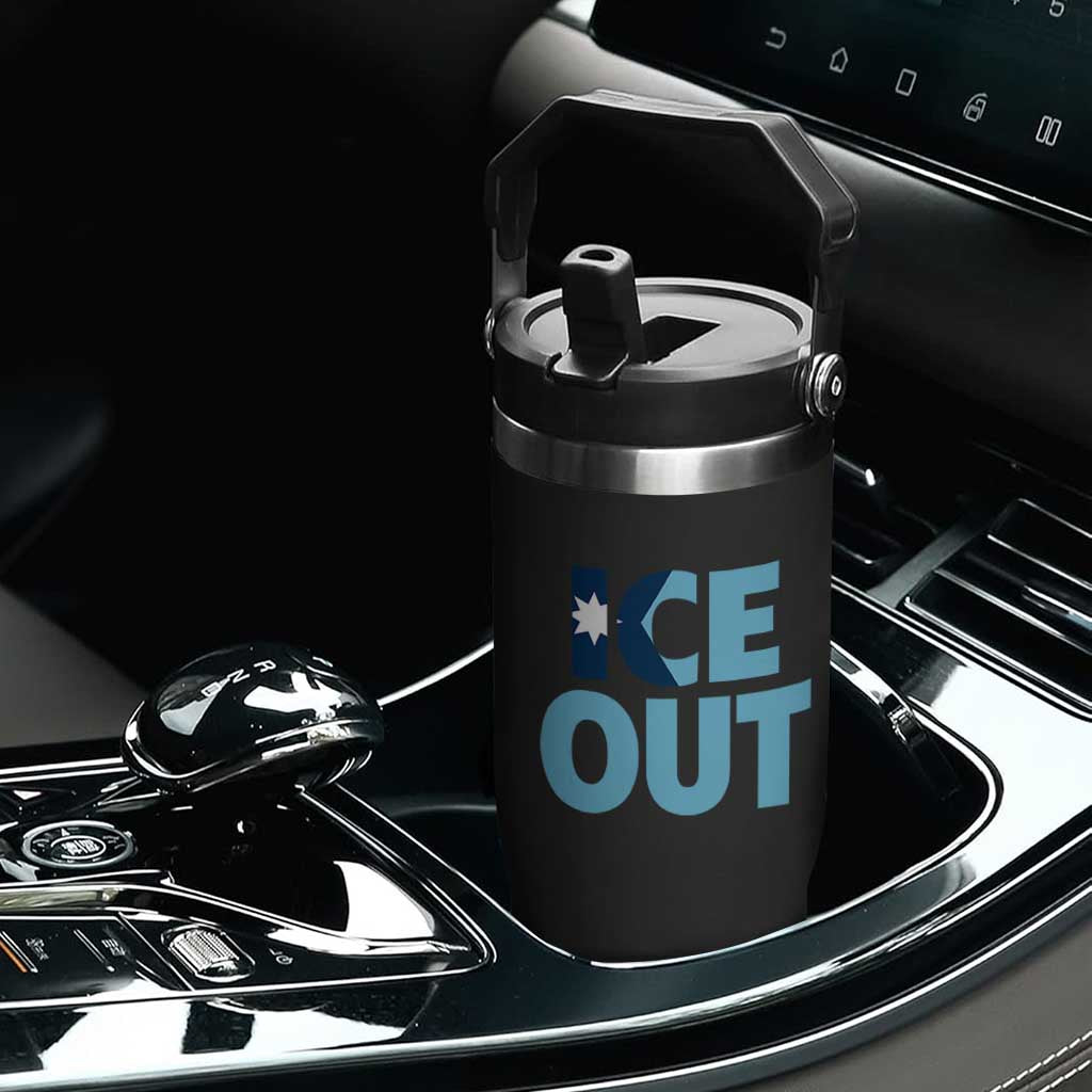 Minnesota Ice Out Flip Straw Tumbler MN State Anti Ice Movement Protest Statement TS11 Print Your Wear