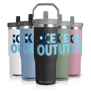 Minnesota Ice Out Flip Straw Tumbler MN State Anti Ice Movement Protest Statement TS11 Print Your Wear
