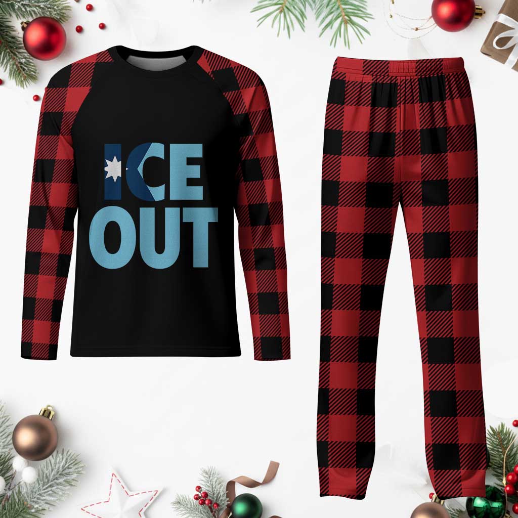 Minnesota Ice Out Plaid Pajama Set MN State Anti Ice Movement Protest Statement TS11 Buffalo Plaid Print Your Wear