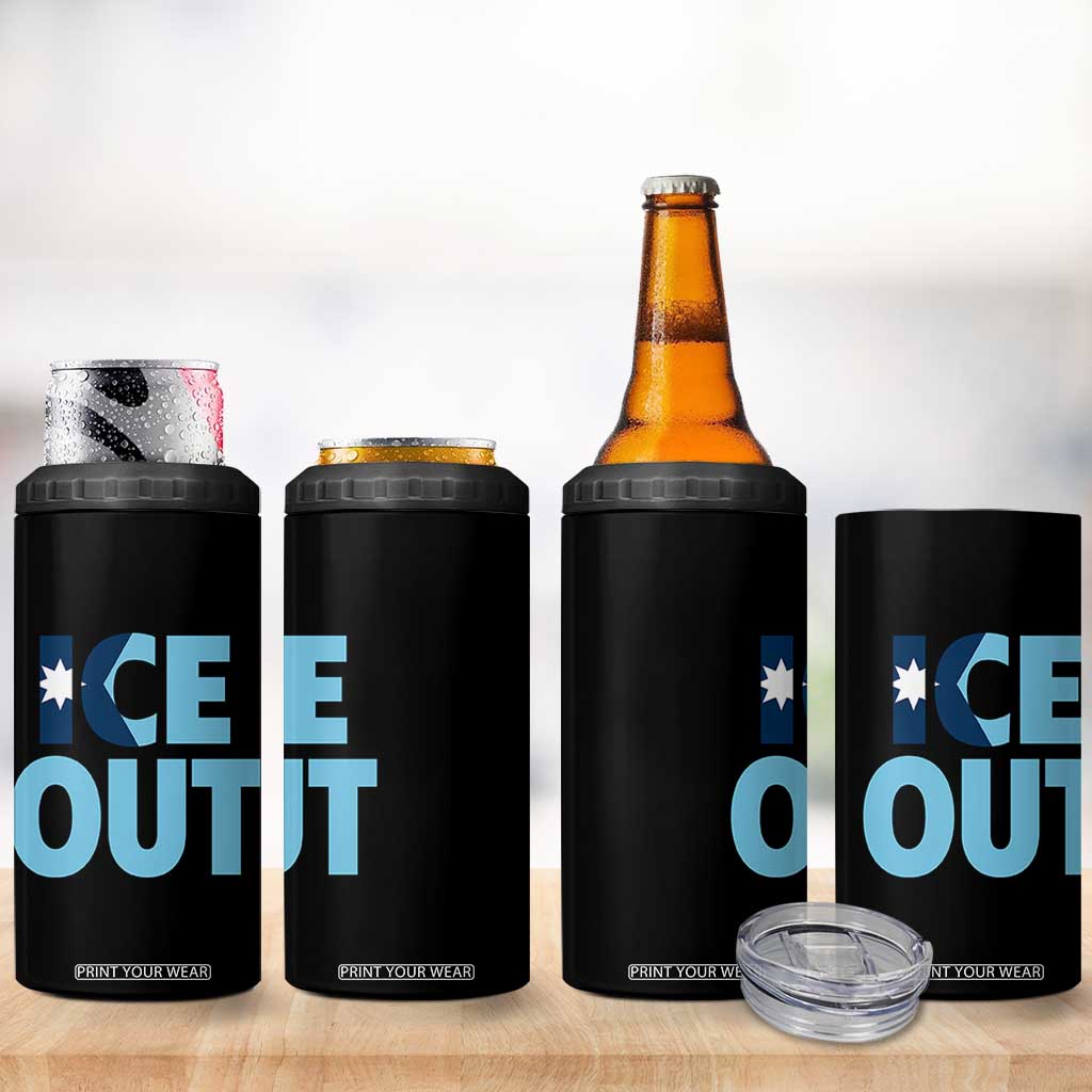Minnesota Ice Out 4 in 1 Can Cooler Tumbler MN State Anti Ice Movement Protest Statement TS11 Print Your Wear