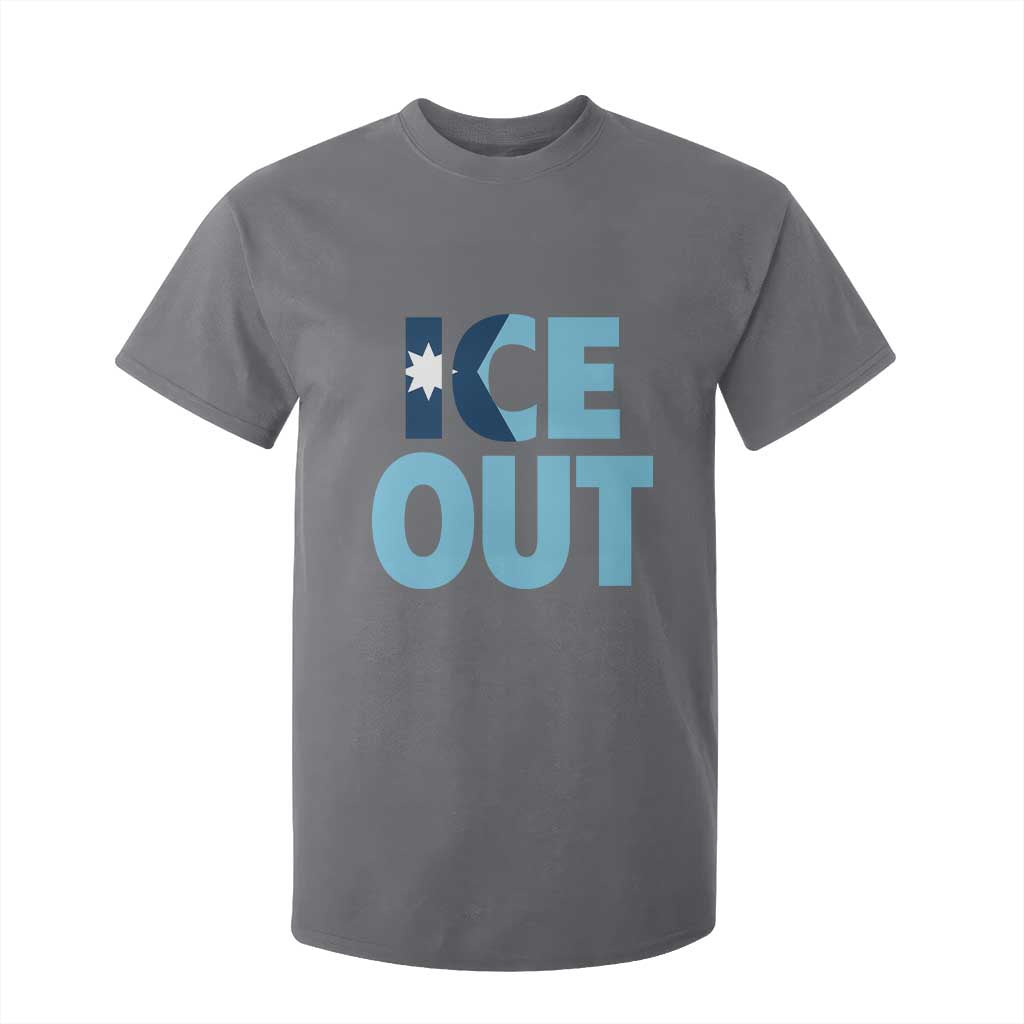 Minnesota Ice Out T Shirt For Kid MN State Anti Ice Movement Protest Statement TS11 Charcoal Print Your Wear