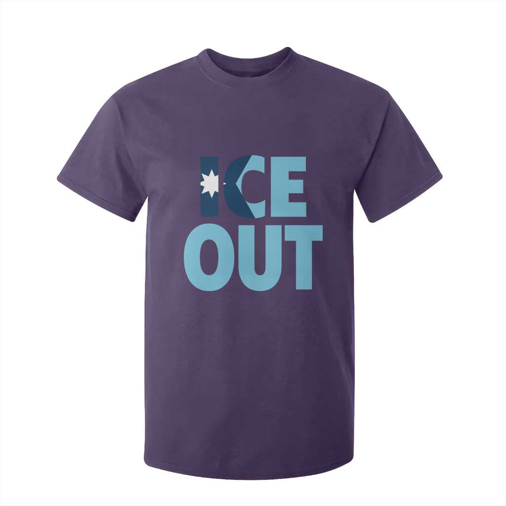 Minnesota Ice Out T Shirt For Kid MN State Anti Ice Movement Protest Statement TS11 Purple Print Your Wear
