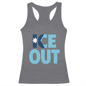 Minnesota Ice Out Racerback Tank Top MN State Anti Ice Movement Protest Statement TS11 Charcoal Print Your Wear