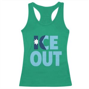 Minnesota Ice Out Racerback Tank Top MN State Anti Ice Movement Protest Statement TS11 Irish Green Print Your Wear