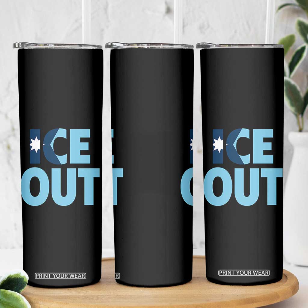 Minnesota Ice Out Skinny Tumbler MN State Anti Ice Movement Protest Statement TS11 Print Your Wear