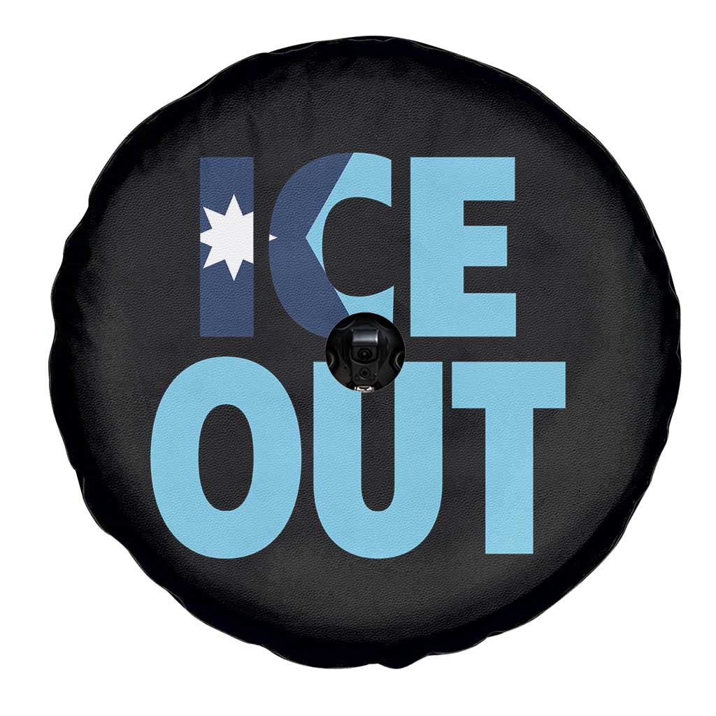Minnesota Ice Out Spare Tire Cover MN State Anti Ice Movement Protest Statement TS11 Print Your Wear