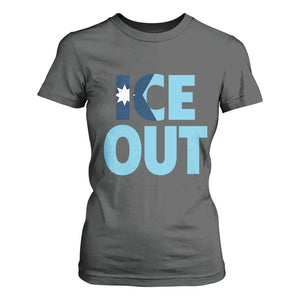 Minnesota Ice Out T Shirt For Women MN State Anti Ice Movement Protest Statement TS11 Dark Heather Print Your Wear