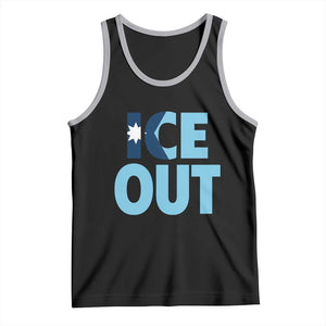 Minnesota Ice Out Tank Top MN State Anti Ice Movement Protest Statement TS11 Black Athletic Heather Print Your Wear