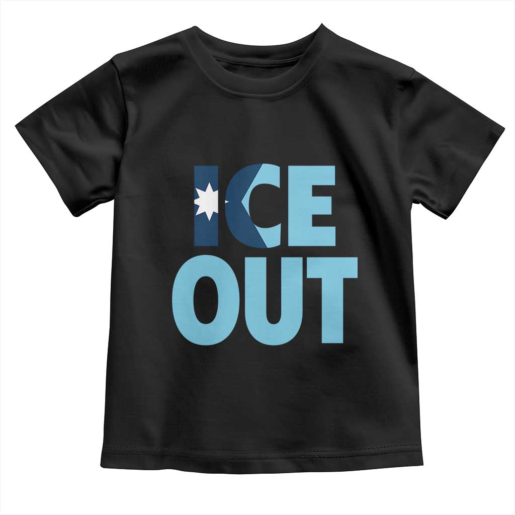 Minnesota Ice Out Toddler T Shirt MN State Anti Ice Movement Protest Statement TS11 Black Print Your Wear