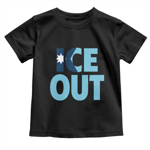 Minnesota Ice Out Toddler T Shirt MN State Anti Ice Movement Protest Statement TS11 Black Print Your Wear