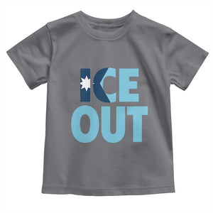 Minnesota Ice Out Toddler T Shirt MN State Anti Ice Movement Protest Statement TS11 Charcoal Print Your Wear