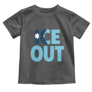 Minnesota Ice Out Toddler T Shirt MN State Anti Ice Movement Protest Statement TS11 Dark Heather Print Your Wear
