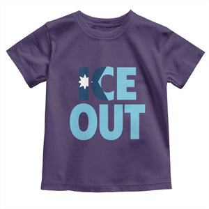 Minnesota Ice Out Toddler T Shirt MN State Anti Ice Movement Protest Statement TS11 Purple Print Your Wear