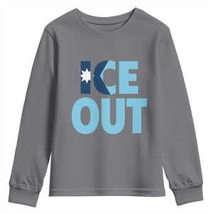Minnesota Ice Out Youth Sweatshirt MN State Anti Ice Movement Protest Statement TS11 Charcoal Print Your Wear