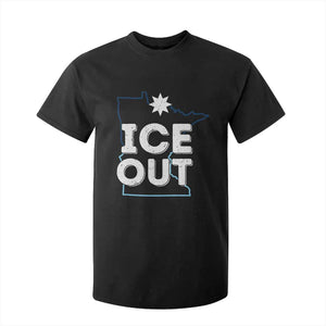 Ice Out Of Minnesota T Shirt For Kid MN Map Immigration Protest Community Resistance TS11 Black Print Your Wear
