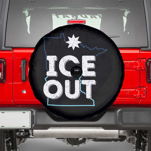 Ice Out Of Minnesota Spare Tire Cover MN Map Immigration Protest Community Resistance TS11 Black Print Your Wear