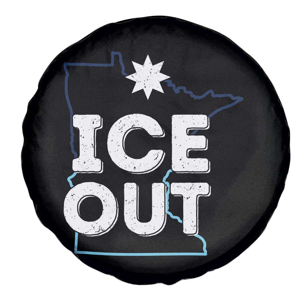 Ice Out Of Minnesota Spare Tire Cover MN Map Immigration Protest Community Resistance TS11 Print Your Wear