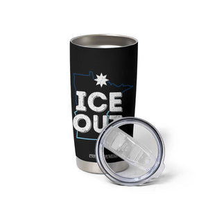 Ice Out Of Minnesota Tumbler Cup MN Map Immigration Protest Community Resistance TS11 Print Your Wear