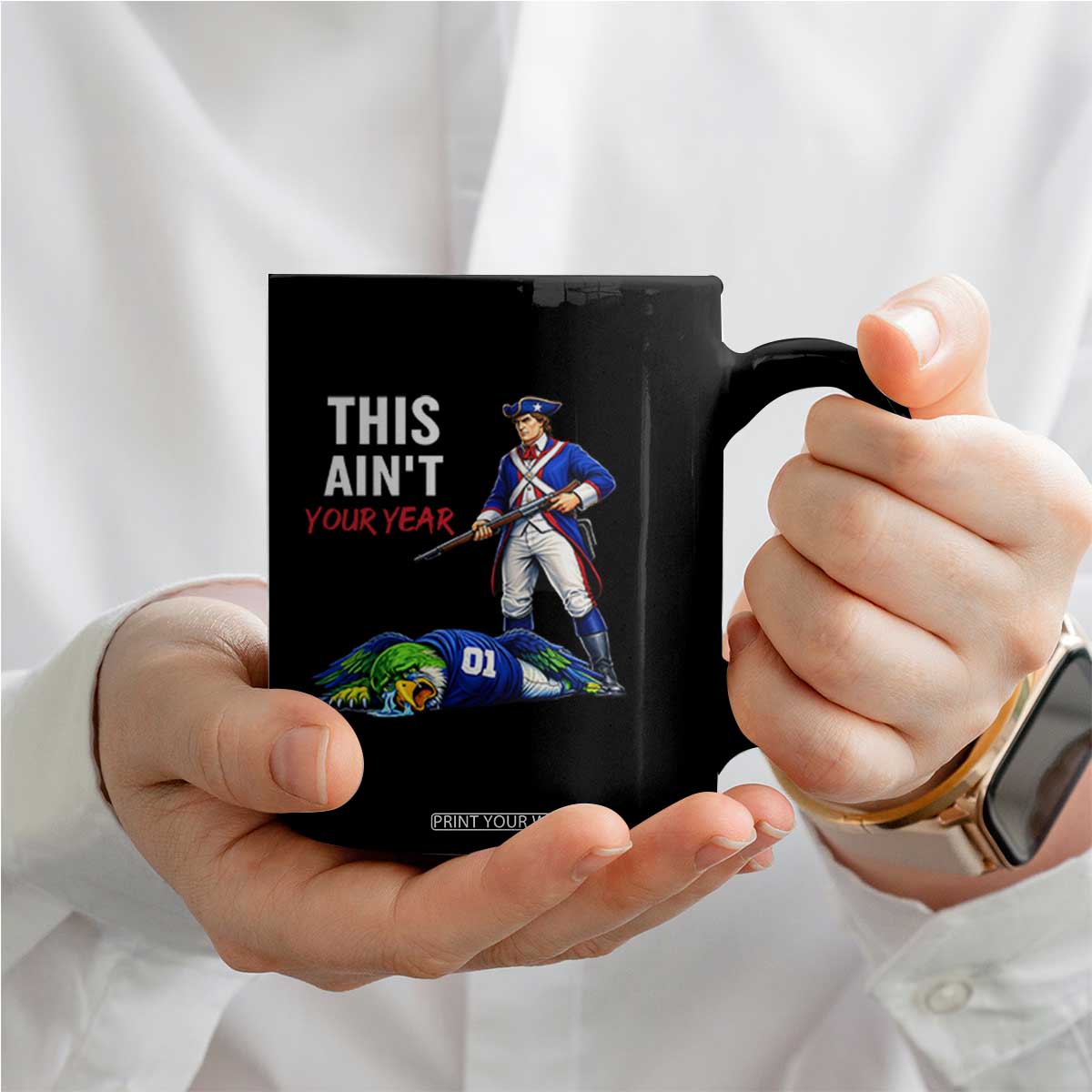 Funny Football Rivarly Coffee Mug This Aint Your Year New England Minutemen Championship TS11 Print Your Wear