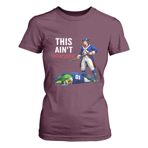 Funny Football Rivarly T Shirt For Women This Aint Your Year New England Minutemen Championship TS11 Maroon Print Your Wear
