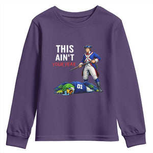 Funny Football Rivarly Youth Sweatshirt This Aint Your Year New England Minutemen Championship TS11 Purple Print Your Wear