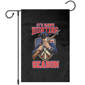 Funny New England Minutemen Football Rivarly Garden Flag It Is Hawk Hunting Season TS11 Black Print Your Wear