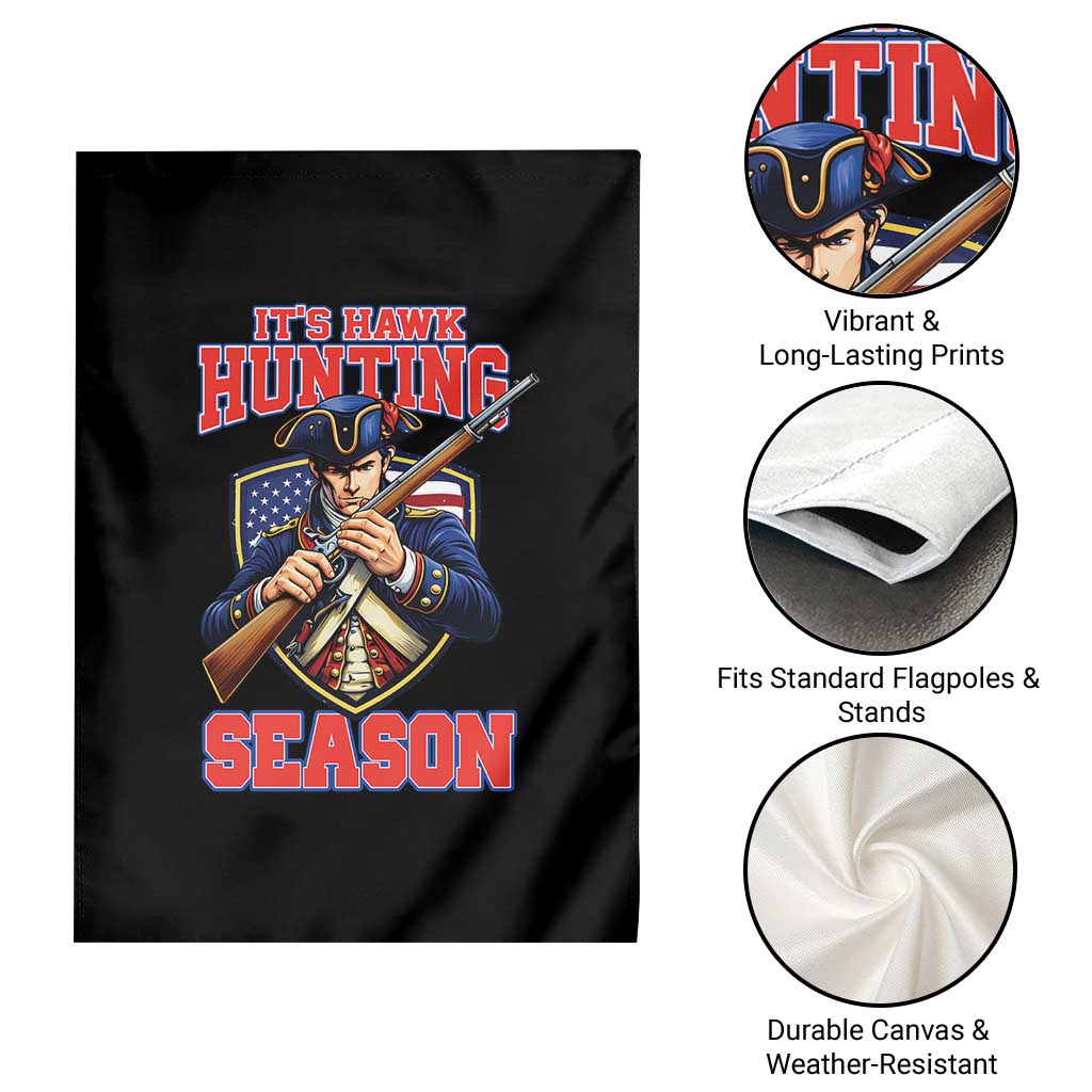 Funny New England Minutemen Football Rivarly Garden Flag It Is Hawk Hunting Season TS11 Print Your Wear