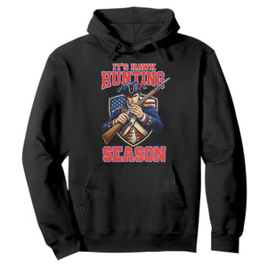 Funny New England Minutemen Football Rivarly Hoodie It Is Hawk Hunting Season TS11 Black Print Your Wear