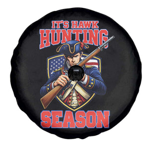 Funny New England Minutemen Football Rivarly Spare Tire Cover It Is Hawk Hunting Season TS11 Print Your Wear