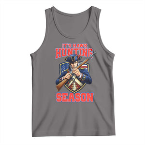 Funny New England Minutemen Football Rivarly Tank Top It Is Hawk Hunting Season TS11 Deep Heather Print Your Wear