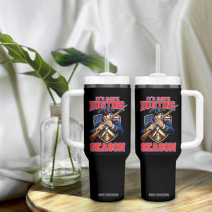 Funny New England Minutemen Football Rivarly Tumbler With Handle It Is Hawk Hunting Season TS11 Print Your Wear