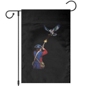 Funny Minutemen Shooting Blue and Green Hawk Football Rivalry Garden Flag TS11 Black Print Your Wear