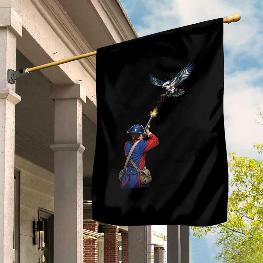 Funny Minutemen Shooting Blue and Green Hawk Football Rivalry Garden Flag TS11 Print Your Wear