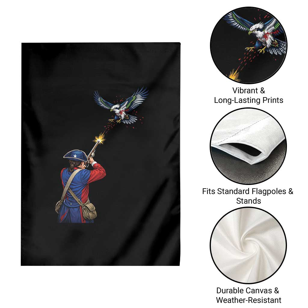 Funny Minutemen Shooting Blue and Green Hawk Football Rivalry Garden Flag TS11 Print Your Wear