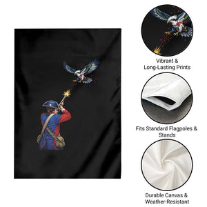 Funny Minutemen Shooting Blue and Green Hawk Football Rivalry Garden Flag TS11 Print Your Wear
