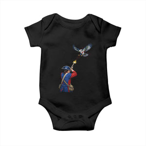Funny Minutemen Shooting Blue and Green Hawk Football Rivalry Baby Onesie TS11 Black Print Your Wear