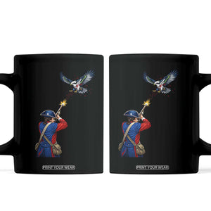 Funny Minutemen Shooting Blue and Green Hawk Football Rivalry Coffee Mug TS11 Black Print Your Wear