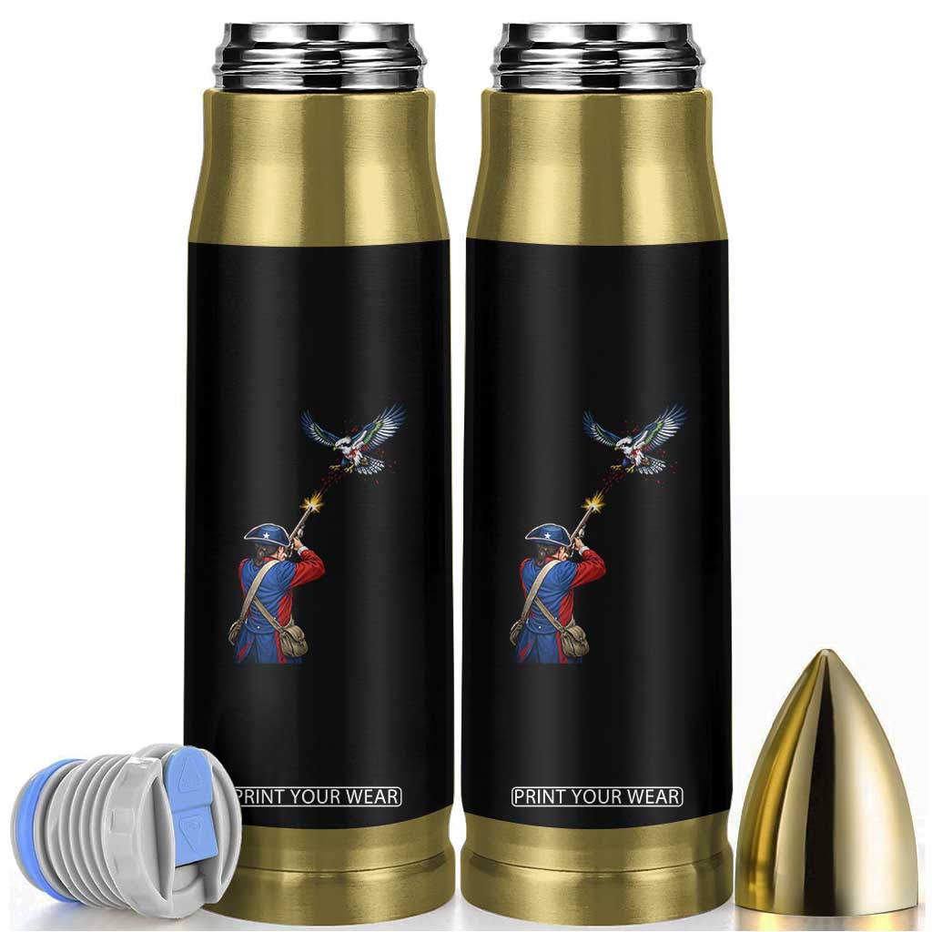 Funny Minutemen Shooting Blue and Green Hawk Football Rivalry Bullet Tumbler TS11 Black Print Your Wear