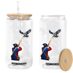 Funny Minutemen Shooting Blue and Green Hawk Football Rivalry Glass Can TS11 Print Your Wear