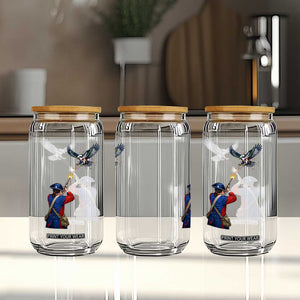 Funny Minutemen Shooting Blue and Green Hawk Football Rivalry Glass Can TS11 Print Your Wear