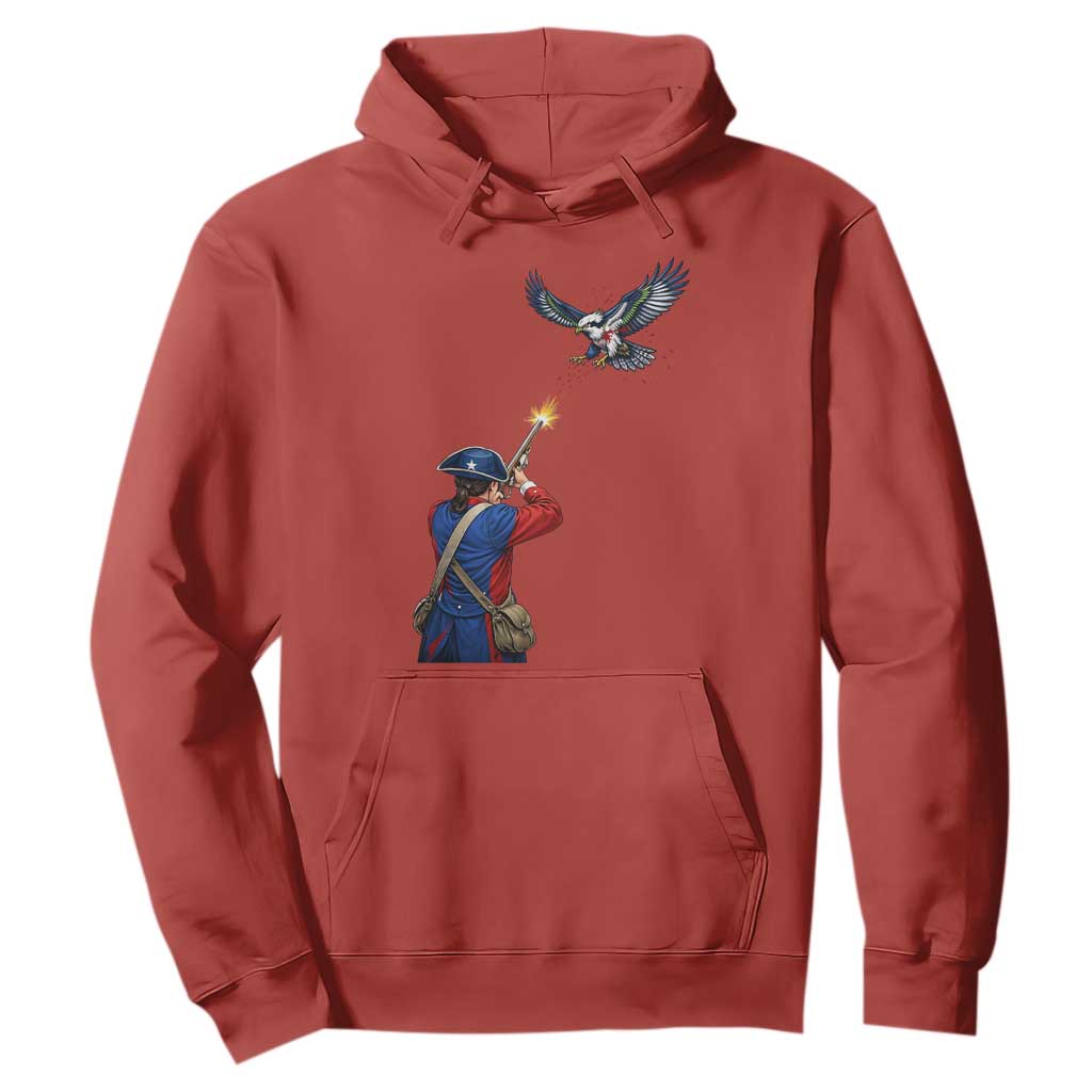 Funny Minutemen Shooting Blue and Green Hawk Football Rivalry Hoodie TS11 Red Print Your Wear