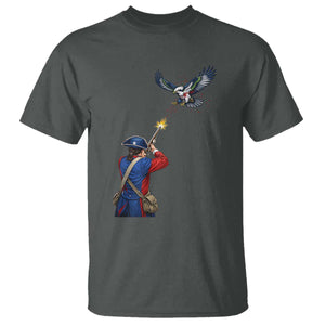 Funny Minutemen Shooting Blue and Green Hawk Football Rivalry T Shirt TS11 Dark Heather Print Your Wear
