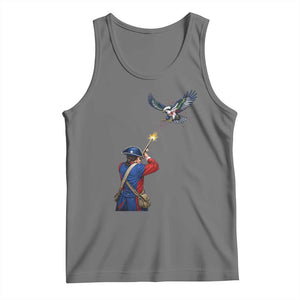 Funny Minutemen Shooting Blue and Green Hawk Football Rivalry Tank Top TS11 Black Heather Print Your Wear