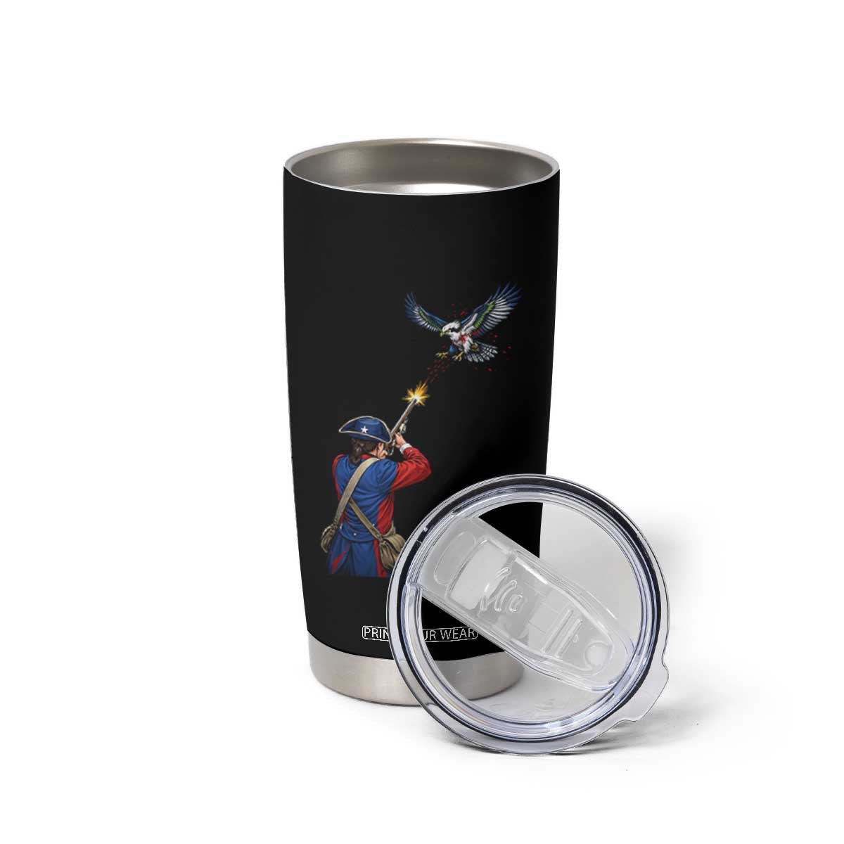 Funny Minutemen Shooting Blue and Green Hawk Football Rivalry Tumbler Cup TS11 Print Your Wear