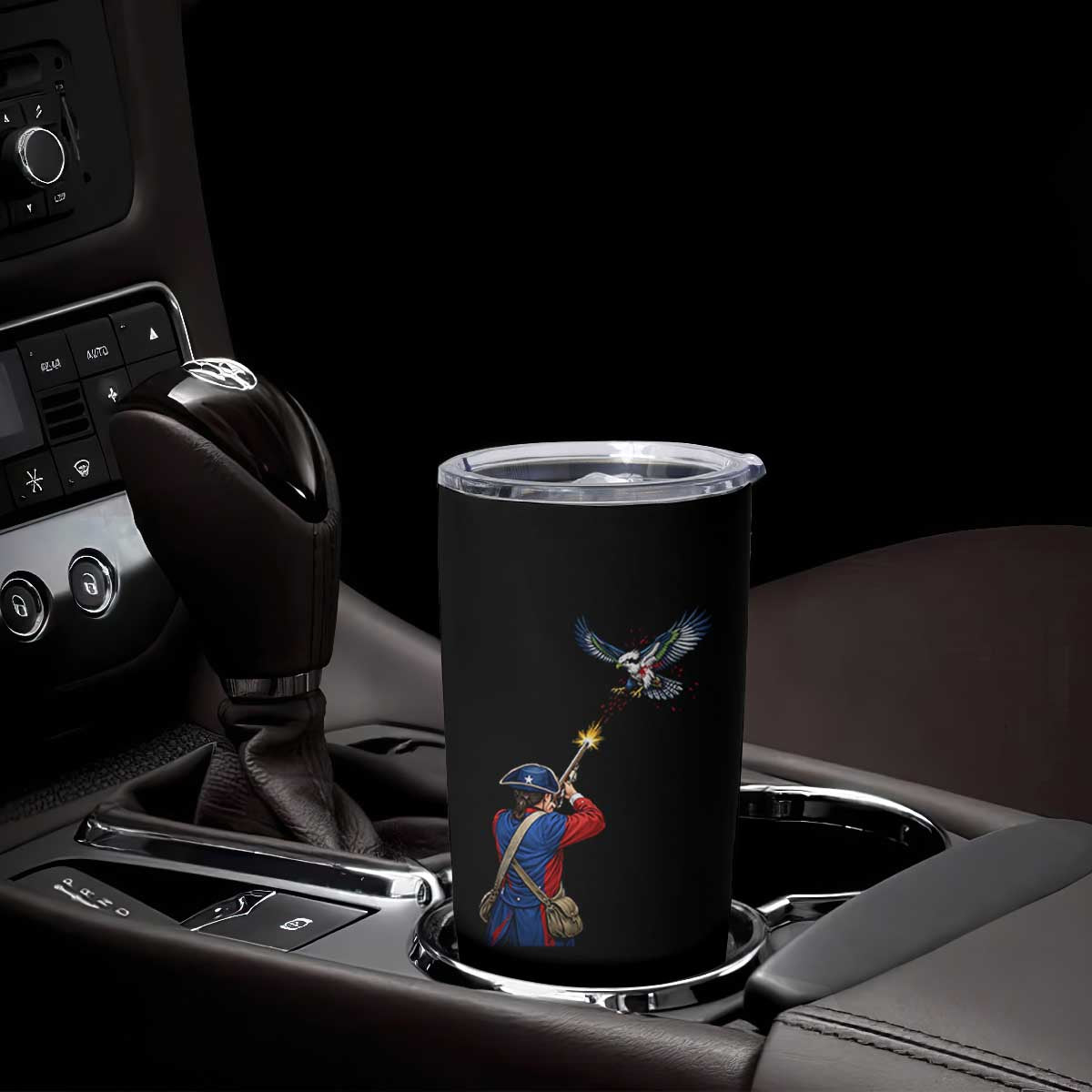 Funny Minutemen Shooting Blue and Green Hawk Football Rivalry Tumbler Cup TS11 Print Your Wear