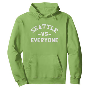 Seattle Vs Everyone Hoodie Vintage Distressed Jersey Football Game Day TS11 Lime Print Your Wear