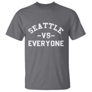 Seattle Vs Everyone T Shirt Vintage Distressed Jersey Football Game Day TS11 Charcoal Print Your Wear