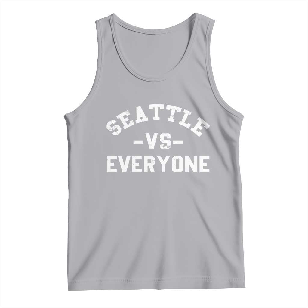 Seattle Vs Everyone Tank Top Vintage Distressed Jersey Football Game Day TS11 Athletic Heather Print Your Wear